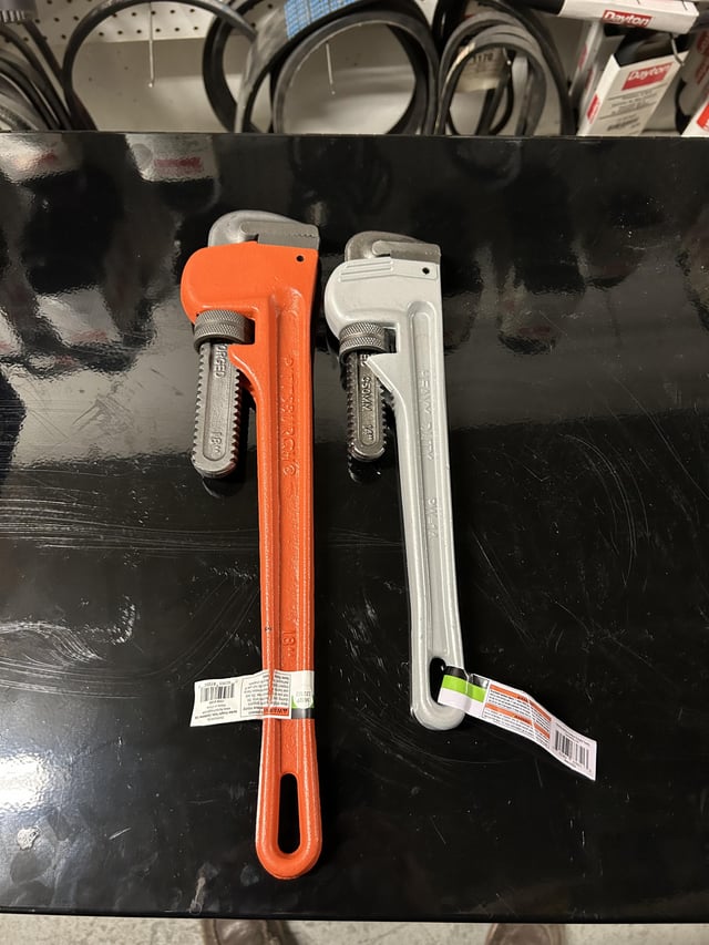 Aluminum Vs Cast Iron Pipe Wrench