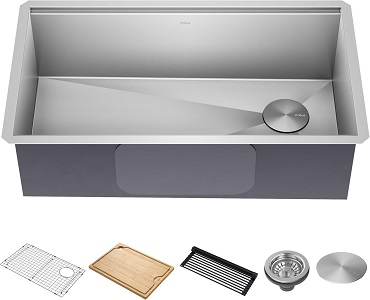 KRAUS Kore 32-Inch Undermount 16 Gauge Stainless Steel Kitchen Sink