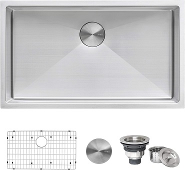 Ruvati 33-inch Undermount 16 Gauge Tight Radius Large Kitchen Sink
